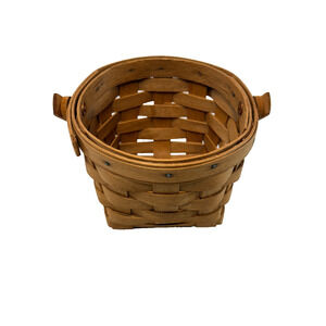 1992 Longaberger 5" Measuring Basket w/Swinging Handle 5"RD x 4.5"H Vintage USA